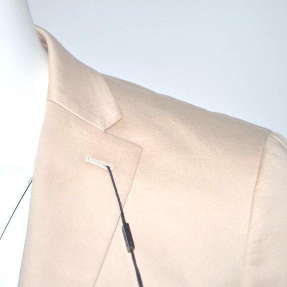 Bar III Men's Slim-Fit Cotton Stretch Solid Suit Jacket Tan B4HP $360 - Picture 3 of 6